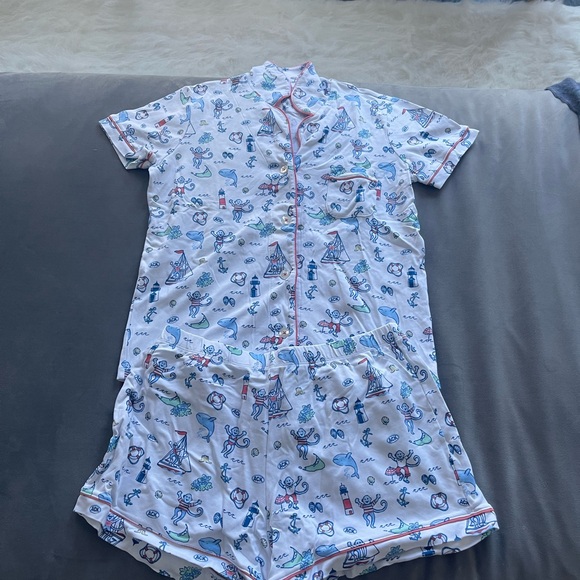 Roller Rabbit Nantucket exclusive Polo Print Pajamas - Picture 2 of 6